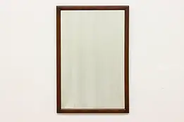 Midcentury Modern Vintage Elm Bath or Boudoir Wall Mirror #52972