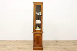 Farmhouse Antique Pine Barber or Bath Chimney Cabinet #52052