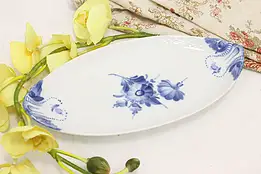 Danish Vintage Blue Flower Relish Dish, Royal Copenhagen #52589