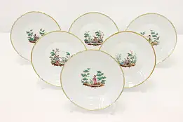 Set of 6 Vintage Italian Porcelain Saucers, Mantova Ginori #52752