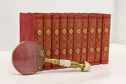 Set of 10 Antique 1871 German Goethe Books #51973