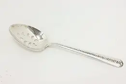 Towle Rambler Rose Sterling Silver Slotted Serving Spoon #53436