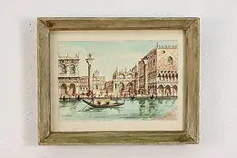 St Mark's Venice Antique Original Watercolor, Gotti 15.5" #53407