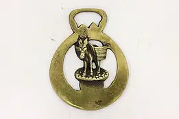 Horse Antique Brass Harness Medallion, Donkey #49557