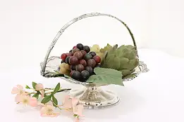Victorian Antique English Silverplate Fruit Bowl Tray Dixon #53609
