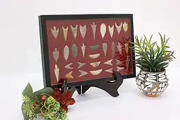 African Antique Stone Point & Arrowhead Collection in Case #44092