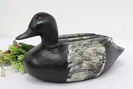 Farmhouse Vintage Painted Duck Decoy Sculpture, Nelson #54273