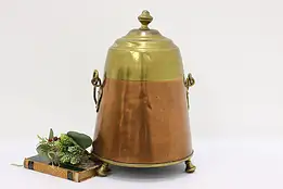 Farmhouse Antique Copper & Brass Kettle or Pot #53971