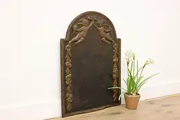 Cast Iron Fireback Antique Classical Fireplace Hearth Plaque #53978