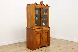 Farmhouse Antique Pine Kitchen Cupboard or Pantry Cabinet #54633