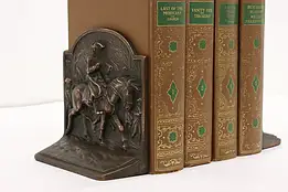 Pair of Antique Cast Iron President Washington Bookends #54317