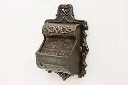 Victorian Antique 1870 Cast Iron Wall Match Holder Parker #52733