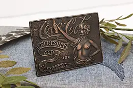 Coco-Cola Soda Vintage Copper Belt Buckle #54613