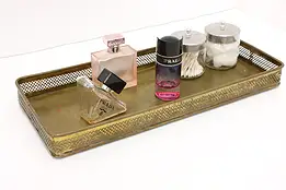 Traditional Antique Brass Bath Boudoir or Dresser Tray #52179