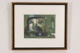 Hitchhiker Vintage Aquatint Numbered Print, Driesbach 20.5" #54506