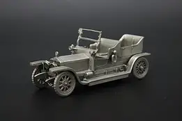 Danbury Mint Vintage Pewter 1907 Rolls Royce Ghost Car Model #54989