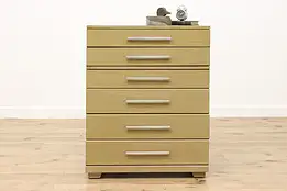 Midcentury Modern Vintage Oak Tall Chest Leowy for Mengel #54605