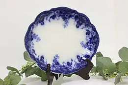 English Antique Flow Blue Serving Platter Richmond Meakin #54793