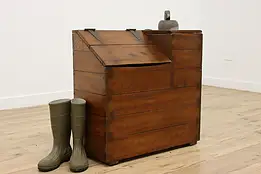 Farmhouse Antique Pine Fireplace Kindling Wood, Mudroom Box #55037