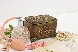 Victorian Antique Copper & Brass Inkwell or Scent Bottles AB #54642