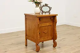 Empire Design Antique Birdseye Maple Nightstand or End Table #55070
