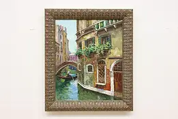 Summer in Venice Vintage Original Oil Painting Torrens 30" #55191