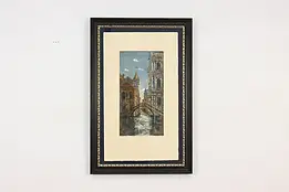 Ca' Rezzonico Venice Vintage Original Etching, Ockwell 32" #55190
