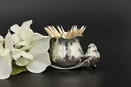 Victorian Antique Silverplate Cup Toothpick Holder, Royal #52516