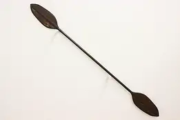 Farmhouse Vintage Carved Pine Kayak or Canoe Double Paddle #55522