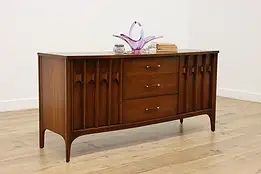 Midcentury Modern Vintage Walnut Credenza Dresser TV Console #55273