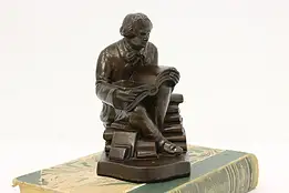 Elbert Hubbard Antique Bronzed Sculpture or Bookend #55535