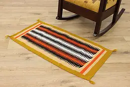 Native American Vintage Handwoven Wool Rug #53026