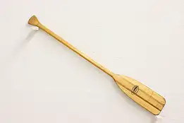 Farmhouse Vintage Cherry & Basswood Boat Oar Paddle, Feather #55556
