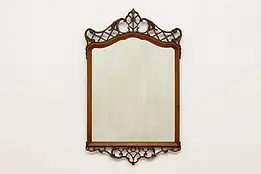 Georgian Vintage Carved Mahogany Framed Mirror #55616