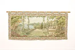 Lake Como Italy Vintage Woven Tapestry 9' Wide #54181