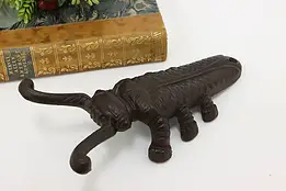 Farmhouse Antique Cast Iron Boot Jack Beetle Door Stop #55711