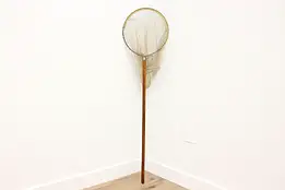 Farmhouse Vintage Pine & Iron Fishing Net #55558