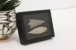 Set of 2 Antique African Stone Points, Spear or Arrowheads #44780