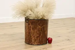 Middle Eastern Antique Copper Bucket, Kettle or Planter #55008