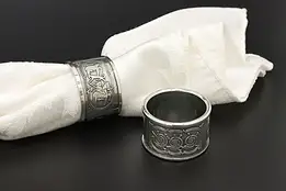 Pair of Irish Vintage Pewter Napkin Rings, Mullingar #54941