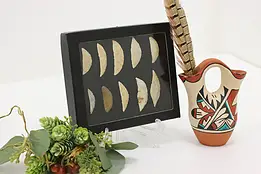 Set of 10 Antique Indigenous Stone Points in Case #55916