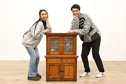 Farmhouse Antique Miniature Pine Child Cabinet Jewelry Chest #56035