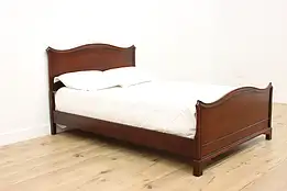 Georgian Vintage Mahogany Double Full Size Bed Morganton #56186