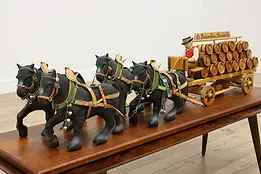German Vintage Pschorr Beer Horse & Beer Wagon Advertisement #56436