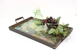 Vintage Serving Tray with Native American Print #56502