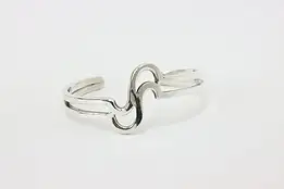 Sterling Silver Modern Swirl Cuff Bracelet – 24g #56725