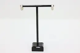 Sterling Silver Cubic Zirconia Huggie Hoop Earrings #56731