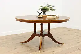 Georgian Vintage Mahogany 5' Round Dining Conference Table #56534