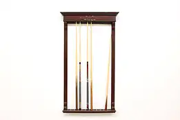 Brunswick Balke Antique Birch Billiards Pool Cue Wall Rack  #56484