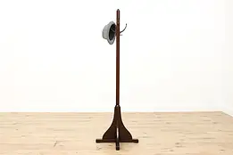 Craftsman Antique Oak Office Hat & Coat Rack or Hall Tree #56383